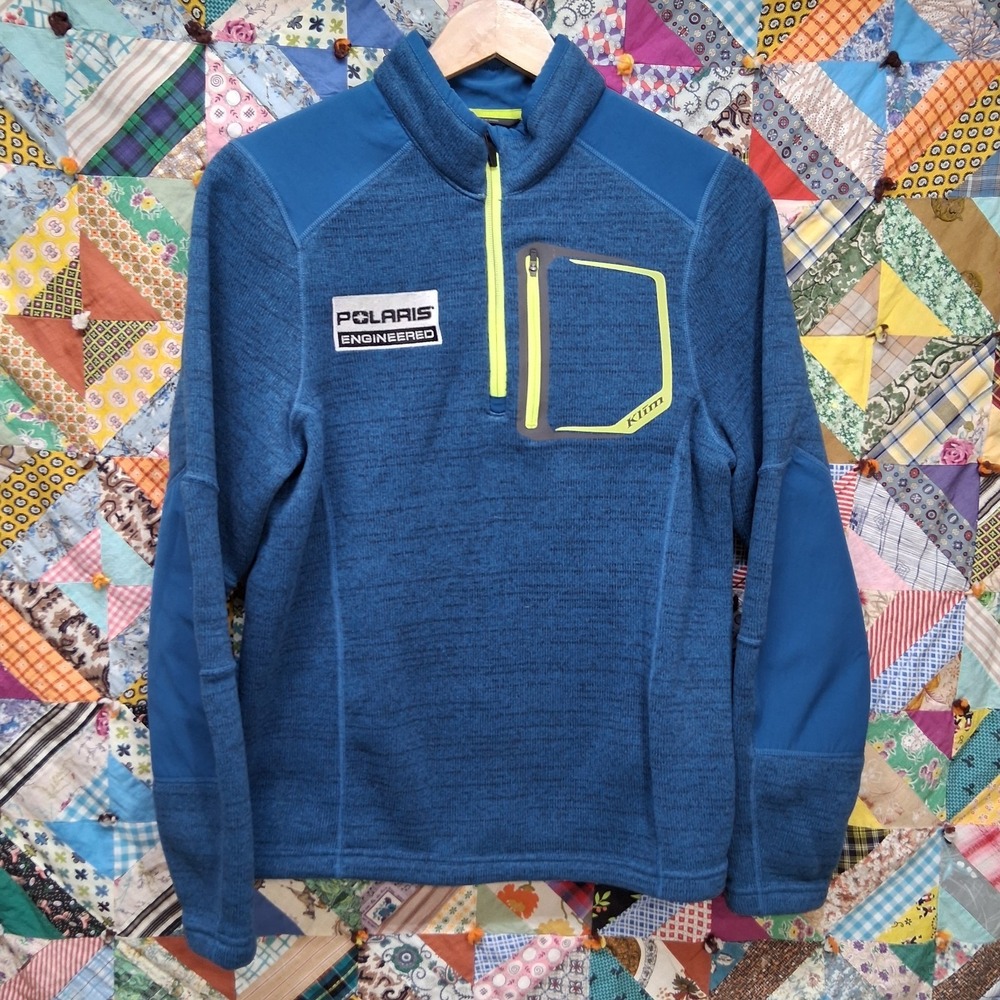 Klim X Polaris Yukon 1/4 Zip Pullover Blue Technical Fleece 6013 002